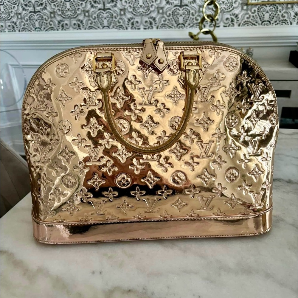 Louis Vuitton Miroir Gold Alma Metallic Bag